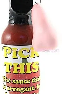 Pick This with Nose Key Chain Hot Sauce, 5oz.