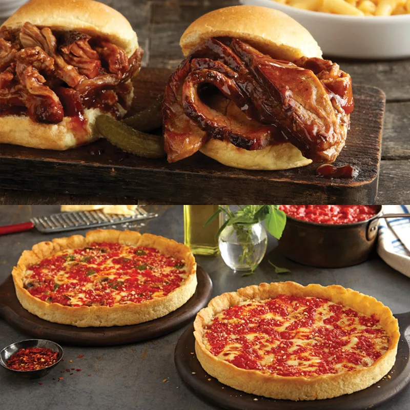 Real Urban BBQ Brisket Kit & 2 Lou’s Pizzas