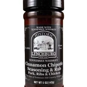 Historic Lynchburg Tennessee Cinnamon Chipotle Seasoning and Rub, 5oz.