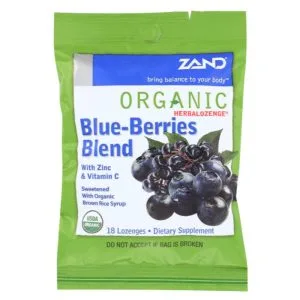 Zand Lozenges Herbal Blueberry Org 18 Pc – Pack Of 12