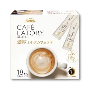 AGF Blendy Cafe Latory Stick Milk Cafe Latte (Instant coffee) 18 Pieces