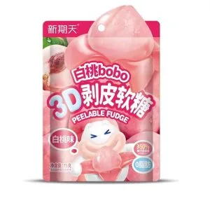 XingQiTian White Peach Peelable Gummy Candy 75g