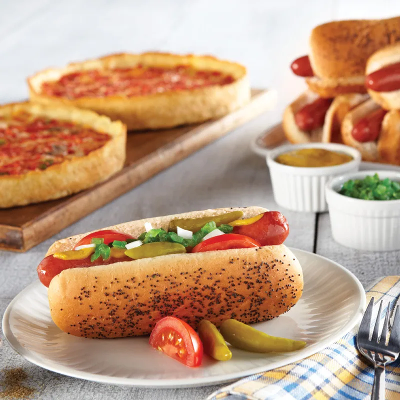 Vienna Beef Hot Dog Kit & 2 Lou’s Pizzas