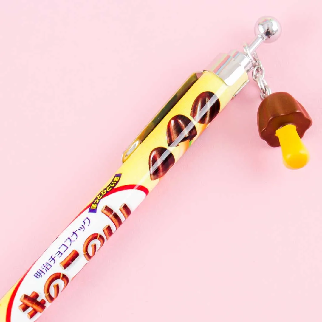 Kinoko no Yama Mechanical Pencil With Charm