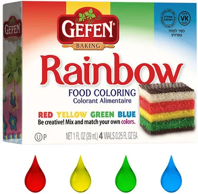 Gefen Rainbow Food Coloring