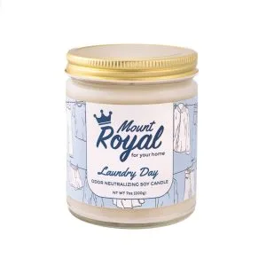 Mount Royal Soaps – Laundry Day – Odor Neutralizing Candle