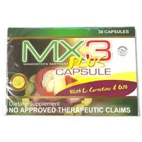 MX3 Plus – Mangosteen Capsule with L- Carnitine – 30 Capsules
