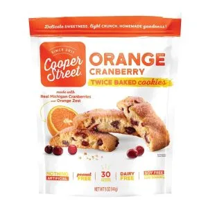 Cooper Street – Orange Cranberry Twice-Baked Cookies, 5 Oz