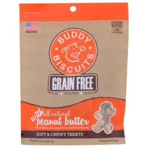 Buddy Biscuits – Grain-Free Soft and Chewy Treats Natural Peanut Butte