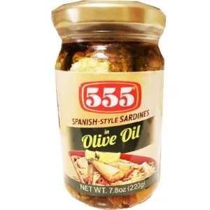 555 – Spanish Style Sardines in Olive Oil – 220 G