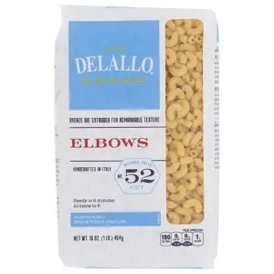 Delallo – Pasta Elbows #52, 16oz