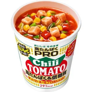NISSIN Cup Noodle PRO High Protein & Low Sugar Chili Tomato 79g x 12 Packs Japan – Tokyo Sakura Mall