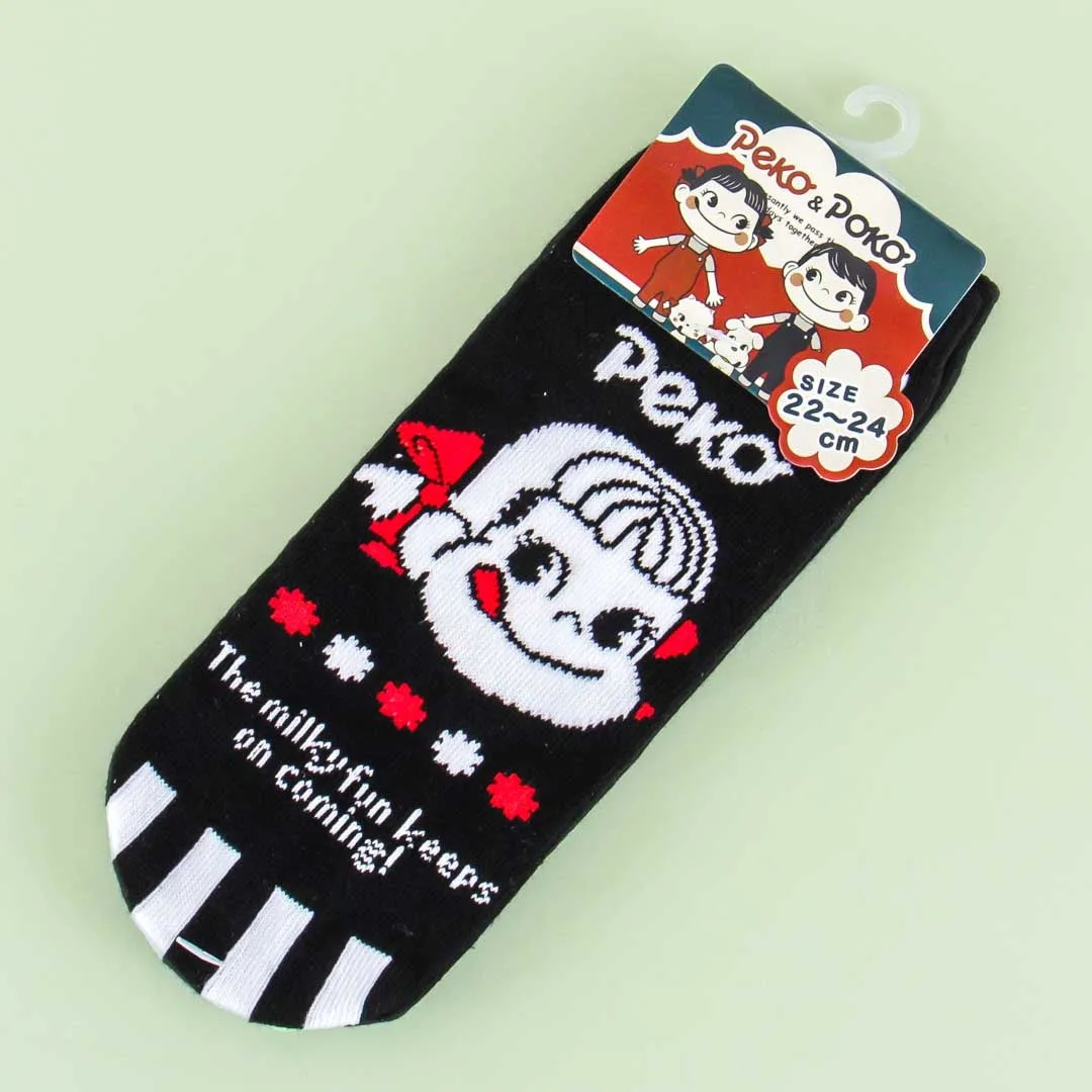 Milky Peko-Chan Striped Socks