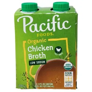 4 pack – Pacific Organic Low Sodium Chicken Broth – 8oz.
