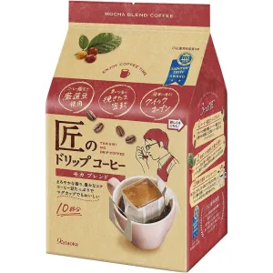 Takumi Drip Coffee Mocha Blend 10 Servings – Japanese Single Serve Medium Roast – Made in JAPAN – Tokyo Sakura Mall