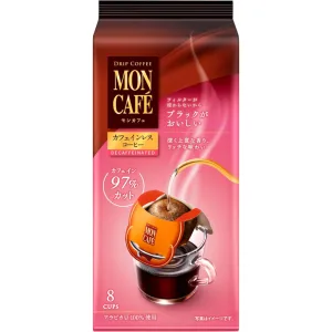 Mon Café Decaf Drip Coffee 8 Servings – Japanese Single Serve Rich Aroma – Made in JAPAN – Tokyo Sakura Mall