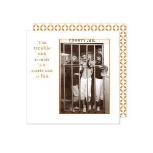 Shannon Martin Design – Trouble With Trouble Beverage Napkin