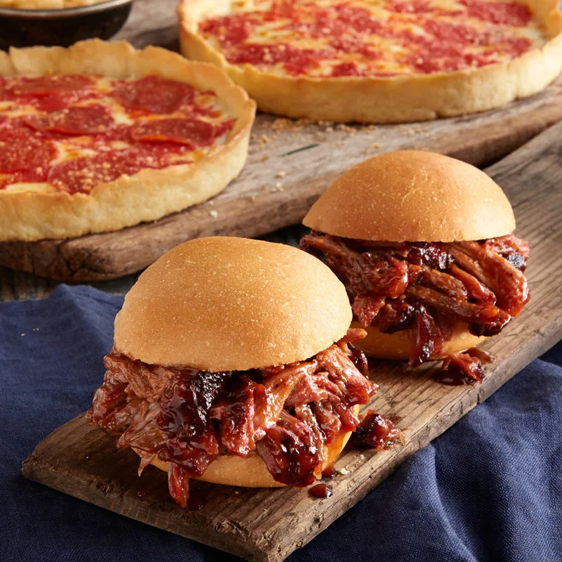 Real Urban BBQ Pulled Pork Kit & 2 Lou’s Pizzas