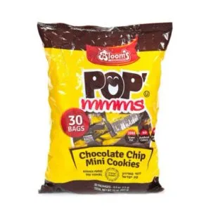 Bloom’s Pop Mmms Mini Chocolate Chip Cookies, 0.5 oz ×30 Count
