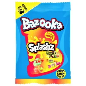 Bazooka Splash Fruit Fiesta Chewy Candies