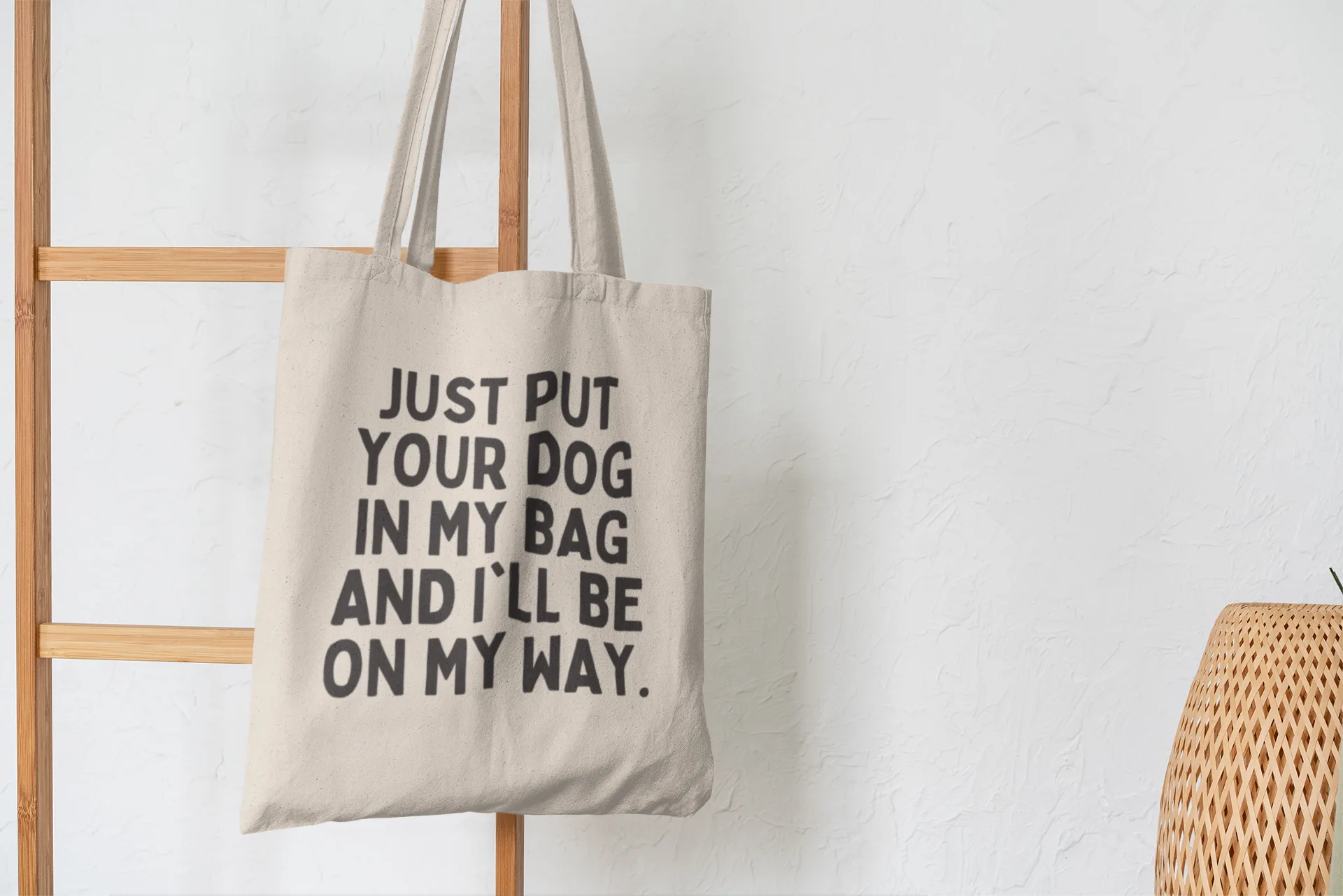 Buffalovely – Dognapping Cotton Tote Bag