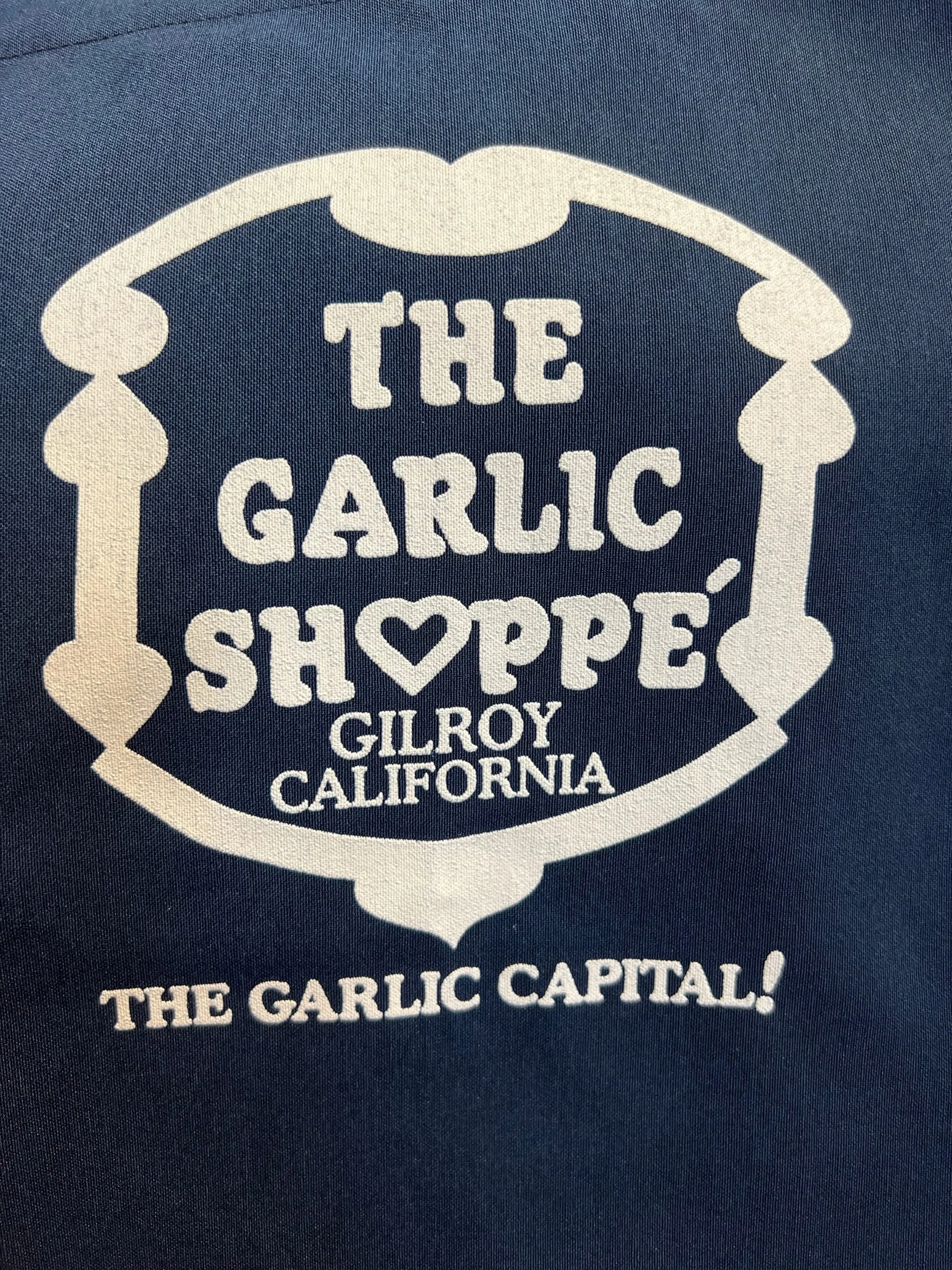 Apron The Garlic Shoppe Logo Screenprinted