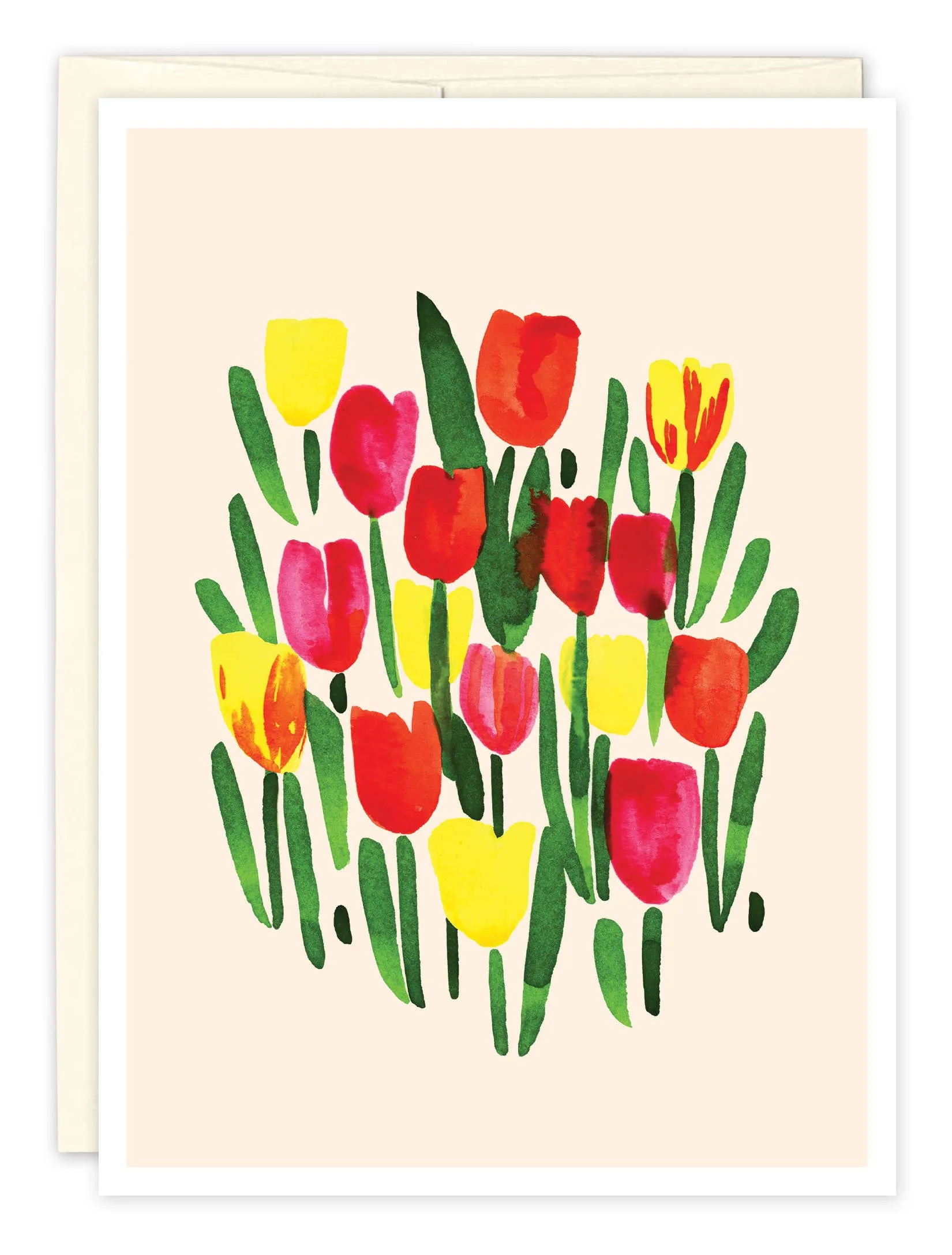 Biely & Shoaf – Colorful Tulips Blank Card