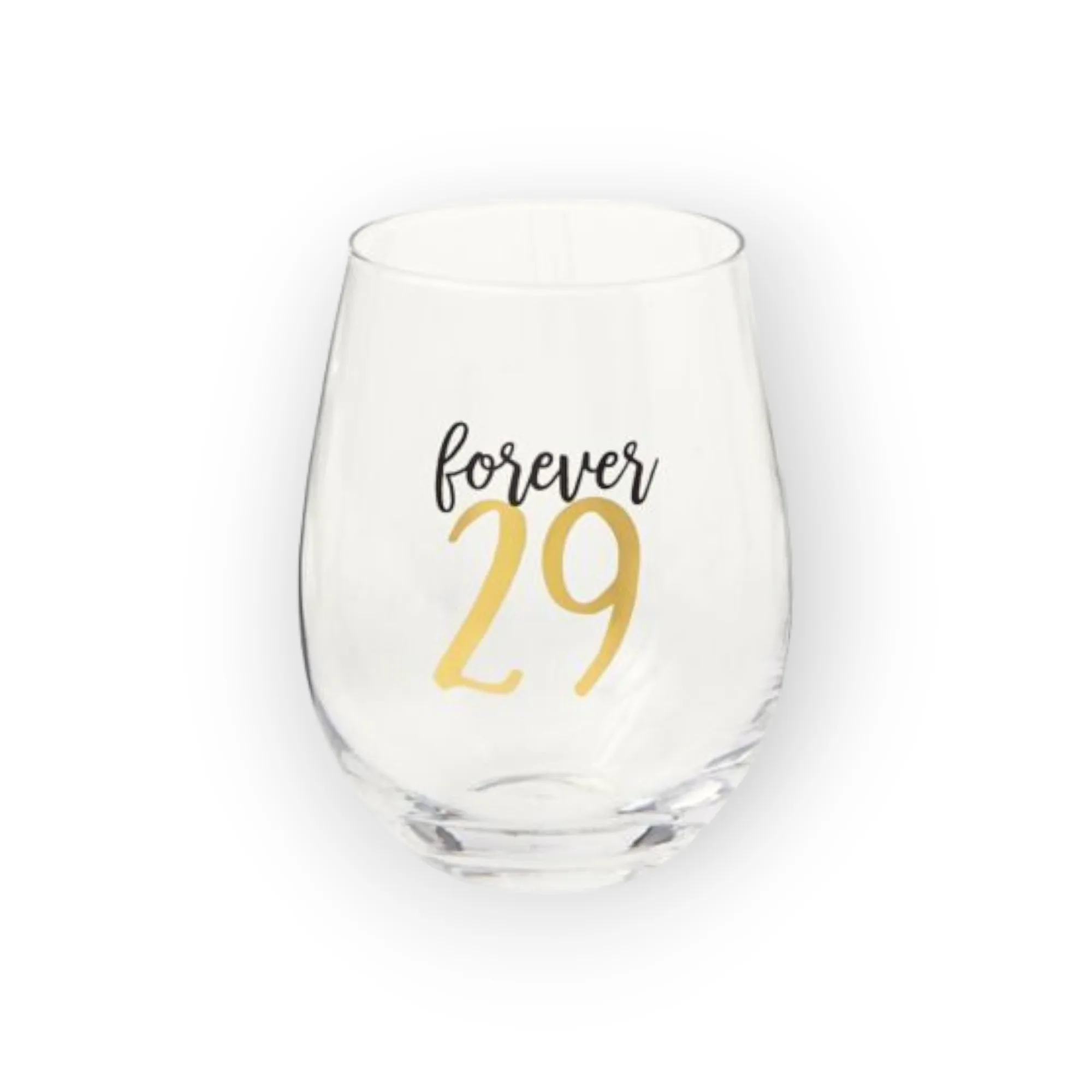 Mud Pie Forever 29 Wine Glass