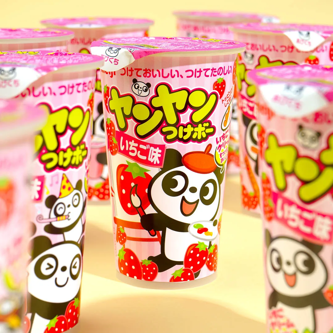 Meiji Yan Yan Tsukebo Sticks – Strawberry