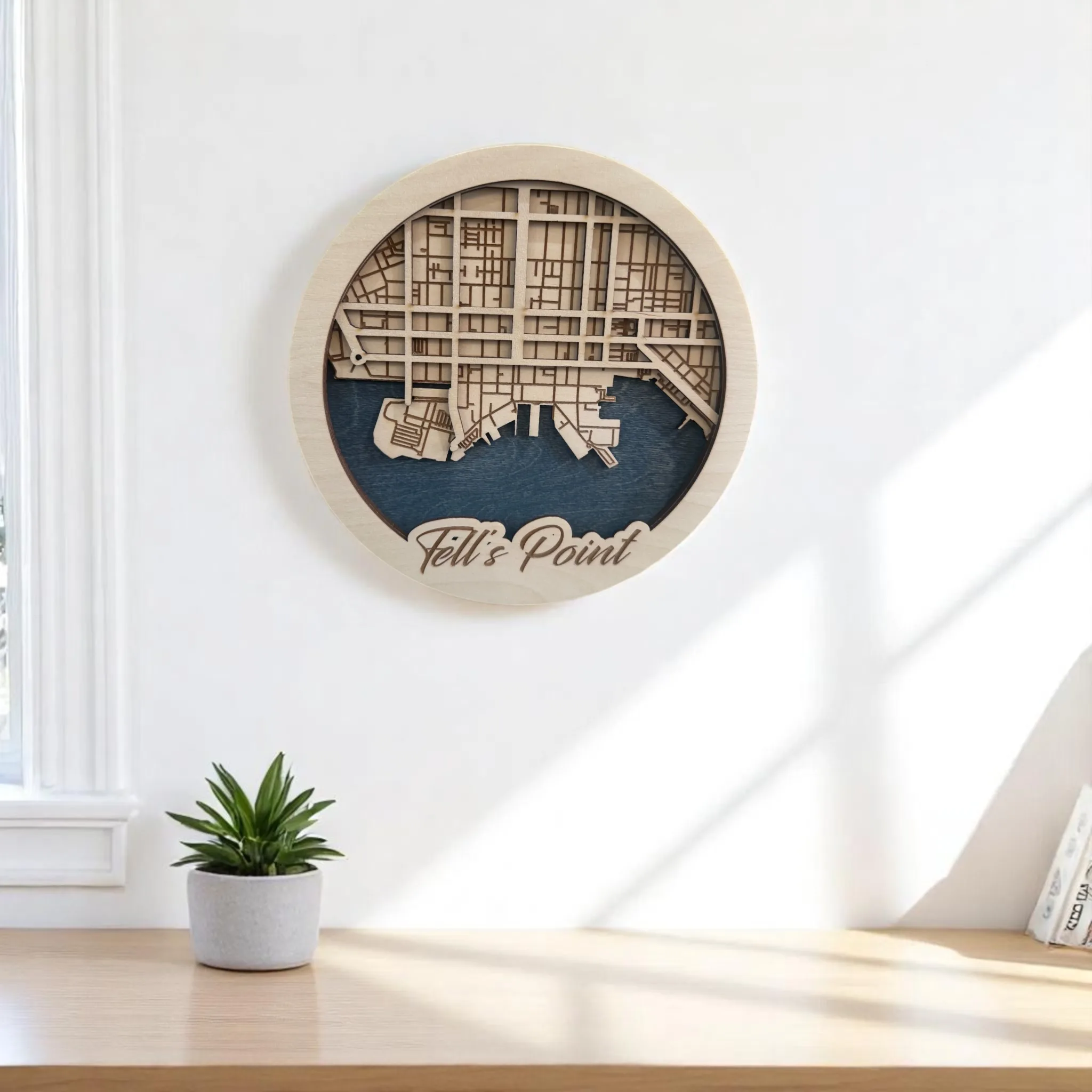 Leroy Small 3D Round Map- Fell’s Point