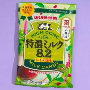 UHA Tokuno Milk 8.2 High Concentrated Candy – Matcha & Red Bean