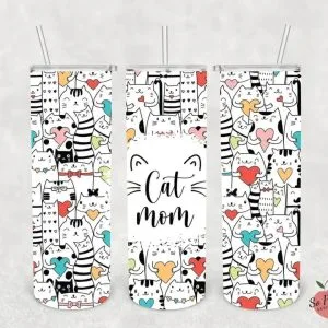 “Cat Mom” Tumbler