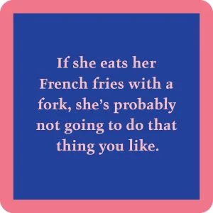 Drinks on Me coasters – French Fries