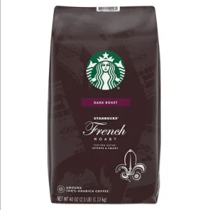 Starbucks French Roast Ground Coffee Beans, 40 oz.