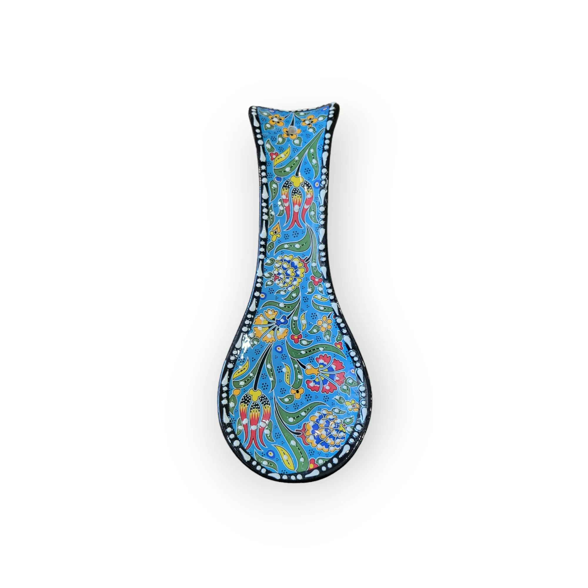 Embossed Ceramic Spoon Holder