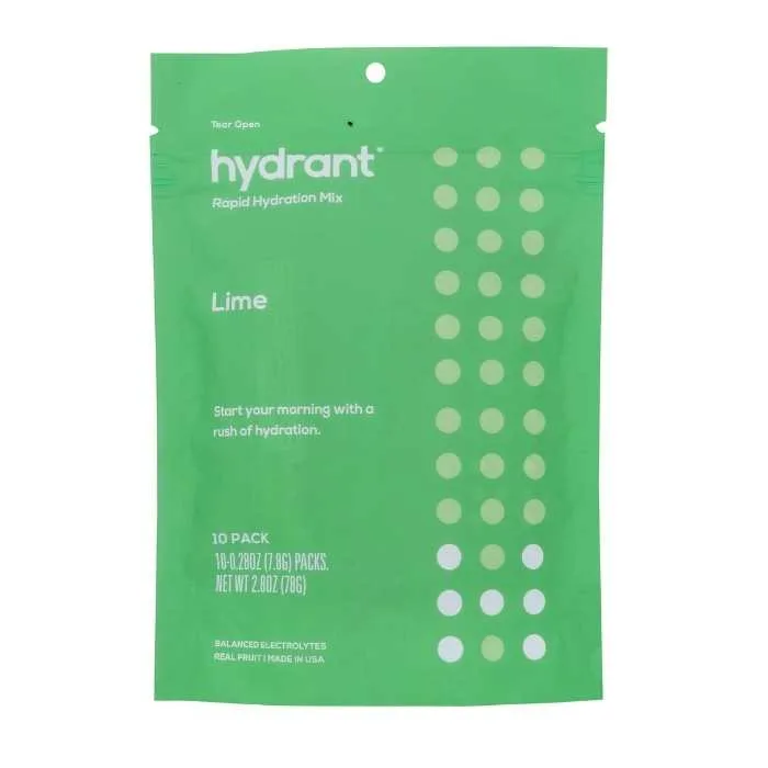 Hydrant – Hydrate Lime Hydration Mix, 10 Sachets