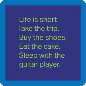 Drinks on Me coasters – Sleep with guitar player