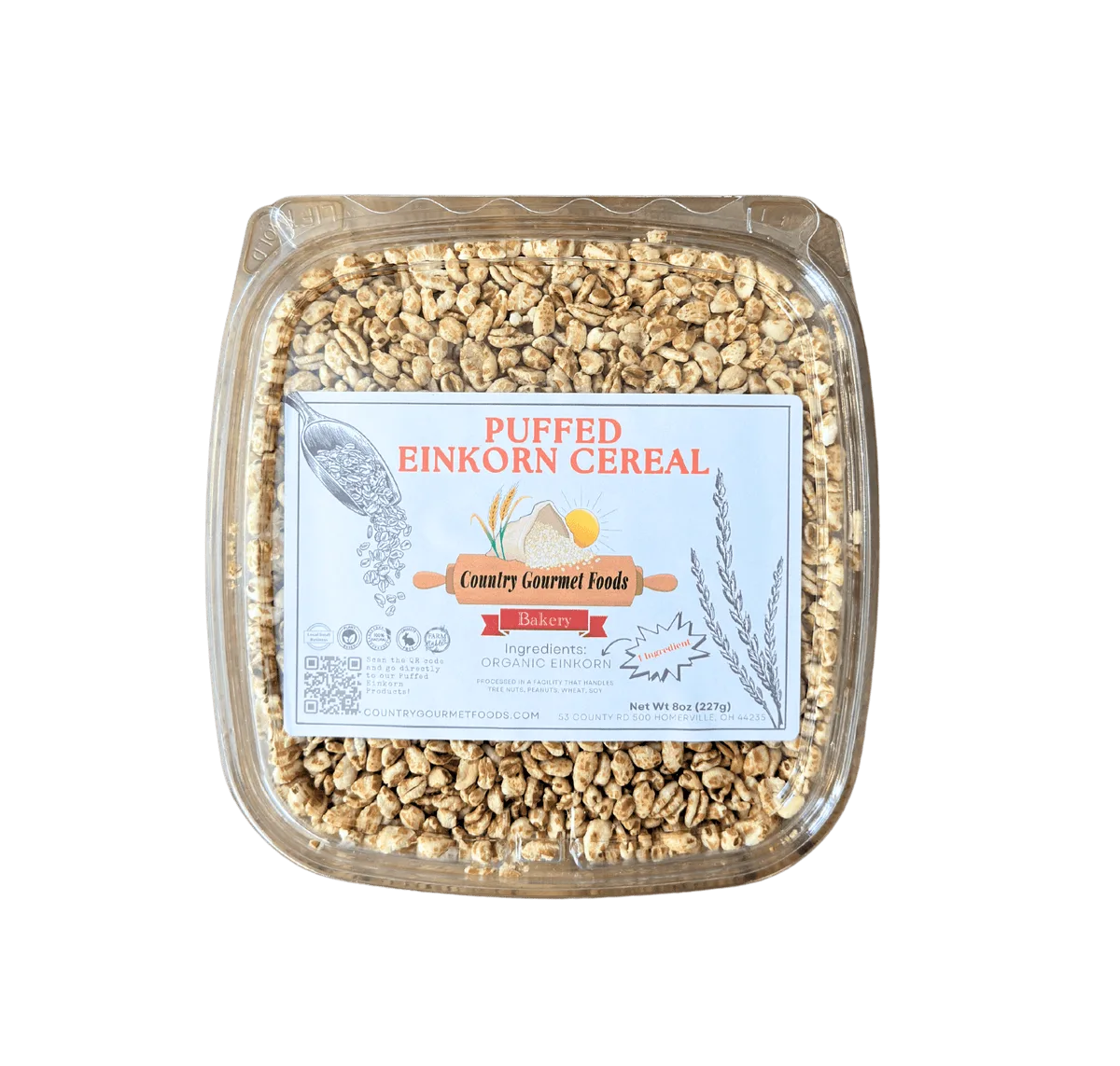 Puffed Einkorn Cereals