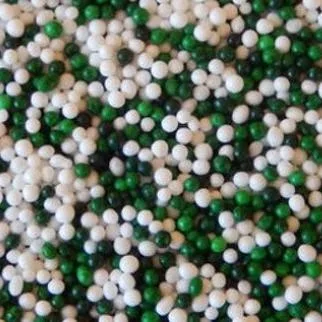 Green & White Nonpareil Topping Mix