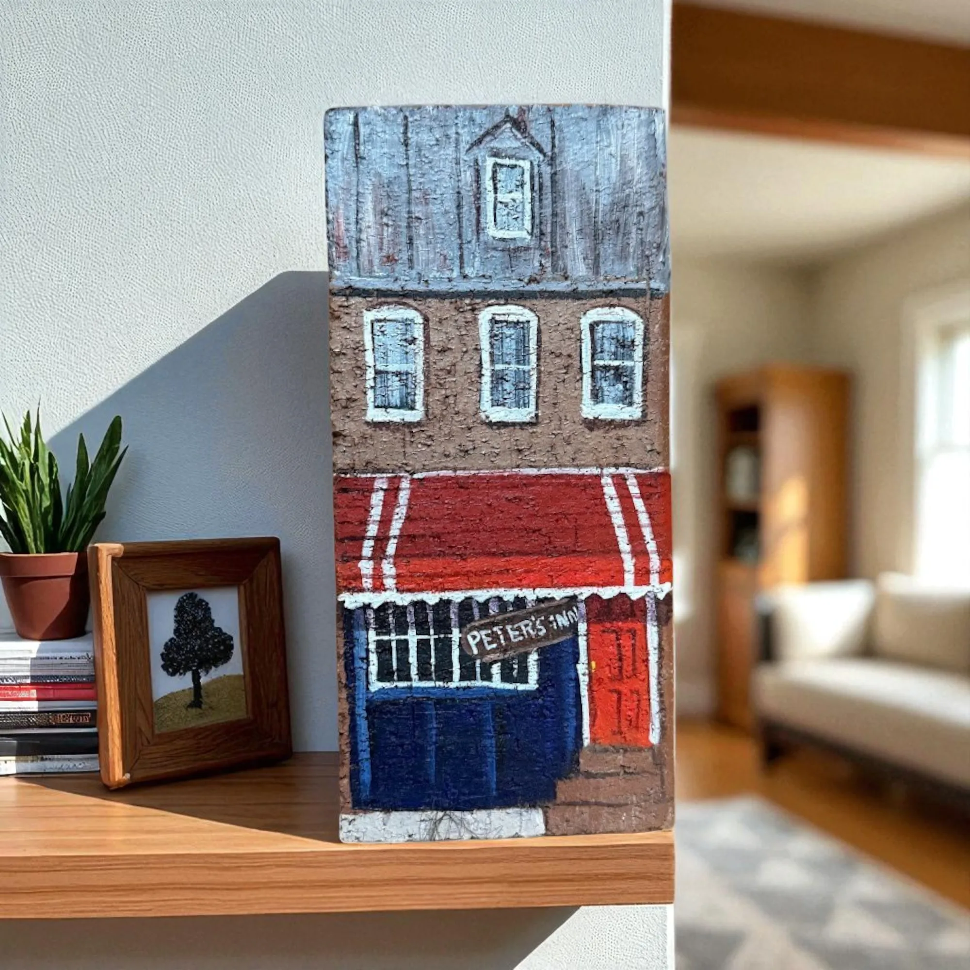 Linda Amtmann Hand Painted Brick- Peter’s Inn