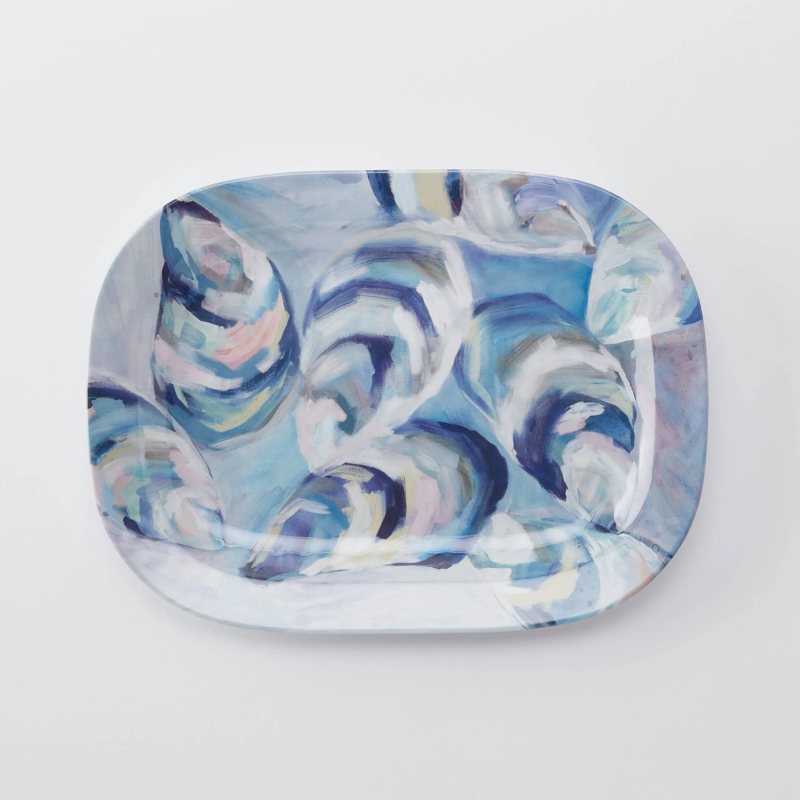 Kim Hovell Art – Melamine Platter – Flowing Shells