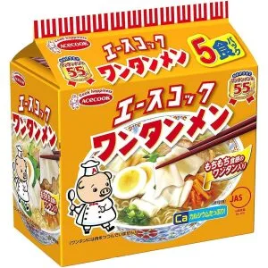 Acecook Wantan-Men Ramen Noodles 5 Servings