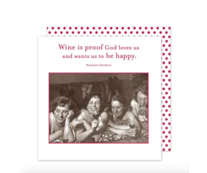 Shannon Martin Design – Wine Is Proof Beverage Napkin