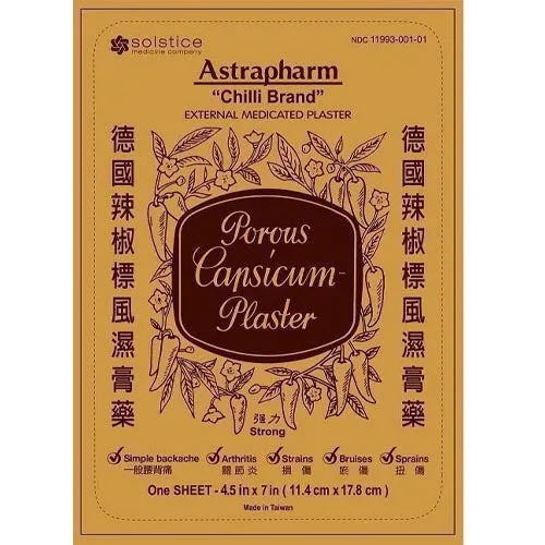 Astrapharm – Chili Brand – External Analgesic Plaster – 5 Sheets
