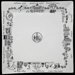 The Dish – Maryland Small Square Plate