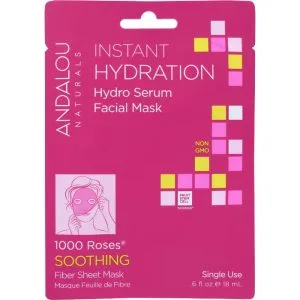 Andalou Naturals – Mask Facial Hydrating Serum, 0.6 fl oz – Pack of 6
