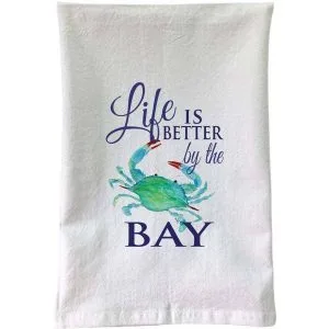 Clawdia Crab – Life is Better by the Bay Flour Sack Towel | B McVan De