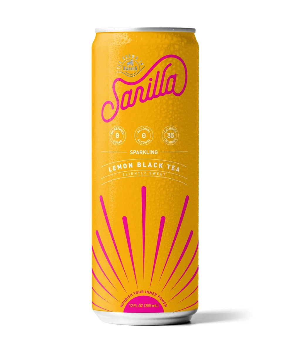 Sarilla Organic Antioxidant Lemon Spritzer – 12 Cans
