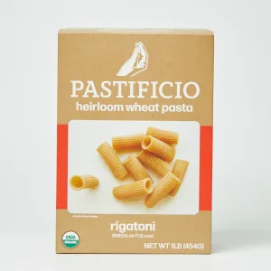Pastificio Boulder RIGATONI Heritage Ancient Wheat Pasta Box – 6 boxes x 16 oz case