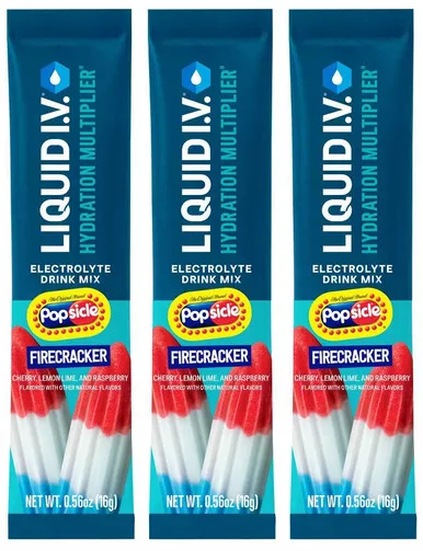 Liquid IV Popsicle Firecracker, 3 on-the-go Sticks